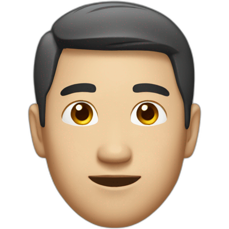 asian man looking great and trustful emoji