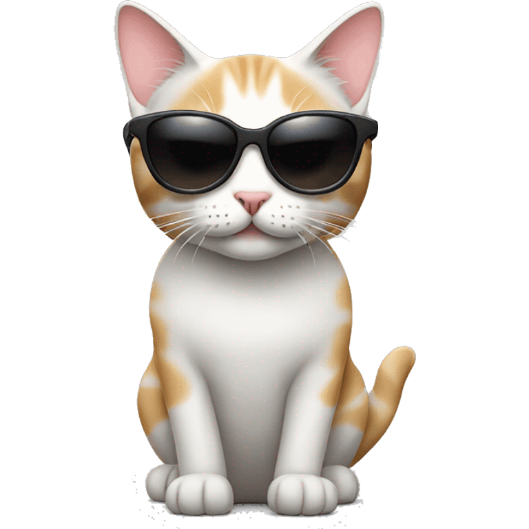 Cat wearing sunglasses  emoji