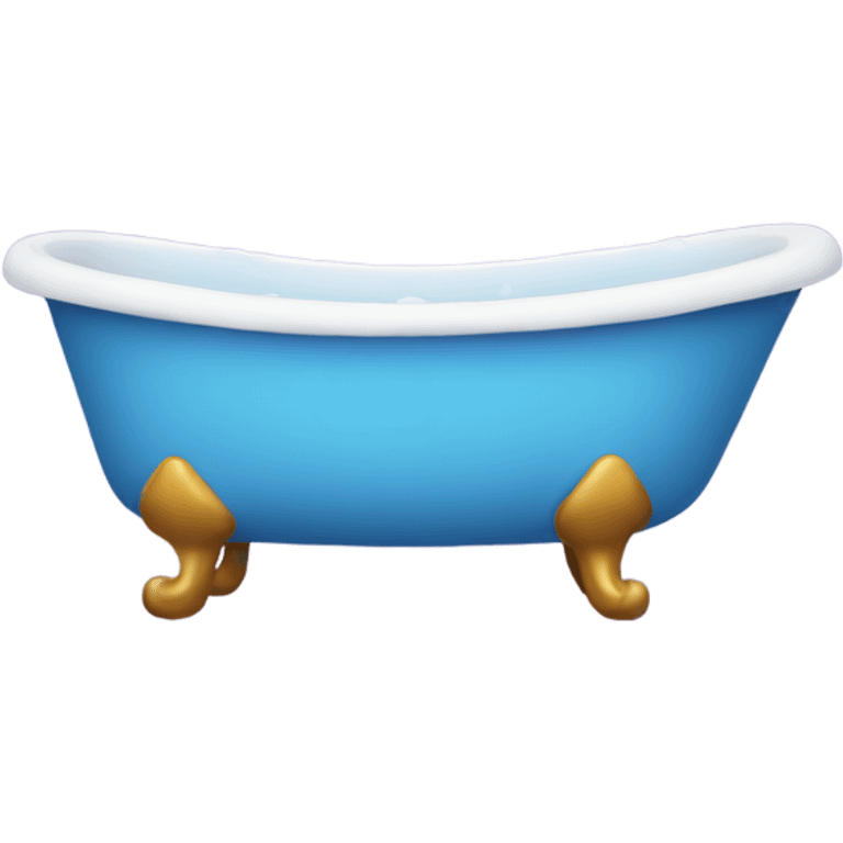 Steaming bathtub with bubbles emoji