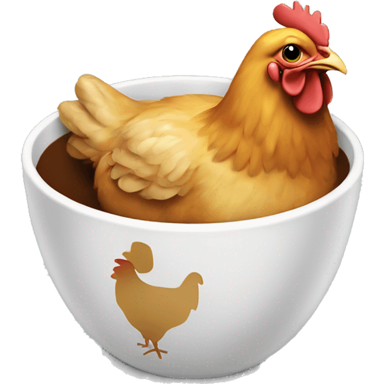 chicken in a cup emoji