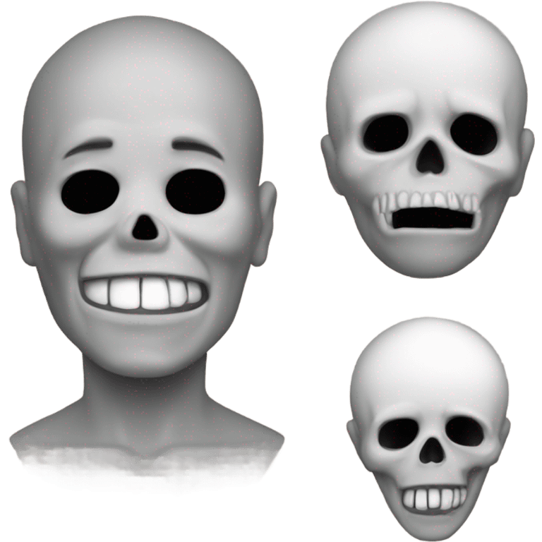 skull and sob emoji comnine emoji