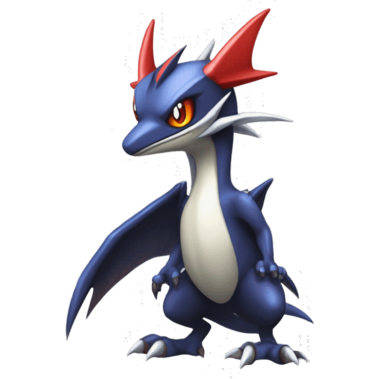 Edgy Cool Nargacuga-Noivern-Latias-Garchomp-Pokémon Full Body emoji