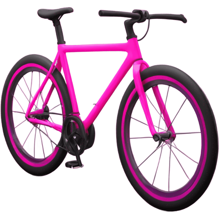 Pink neon bike emoji