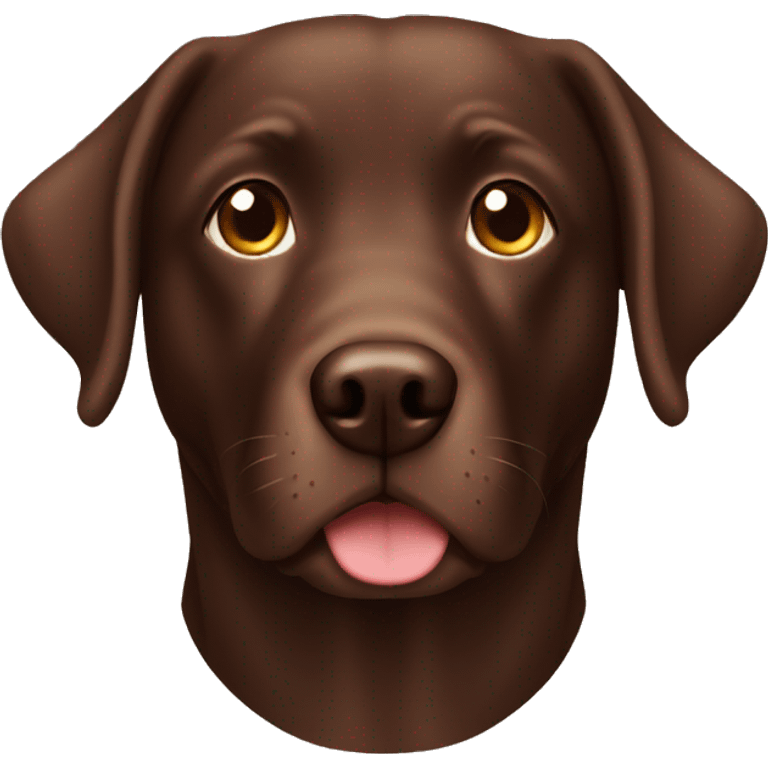 Chocolate lab emoji