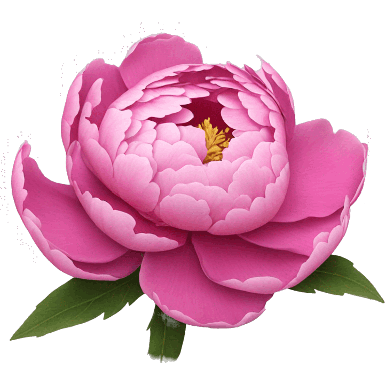 A beautiful pink peony that blooms emoji