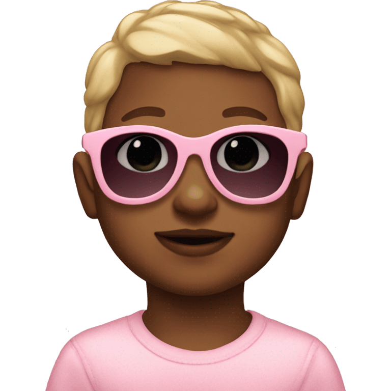 Baby pink sunglasses  emoji