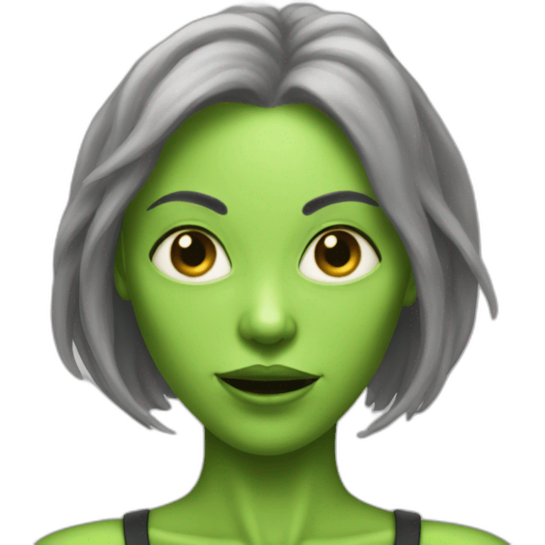 Three beast alien woman emoji