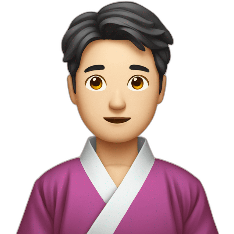 korean man with hanbok emoji