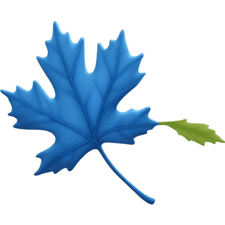 Blue sycamore leaf emoji