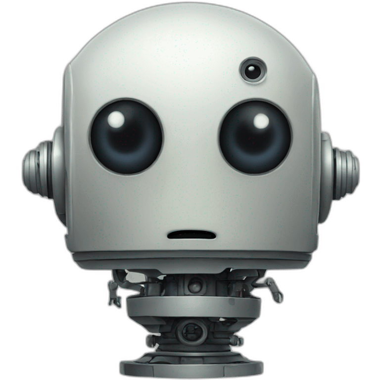 unsettling robot emoji