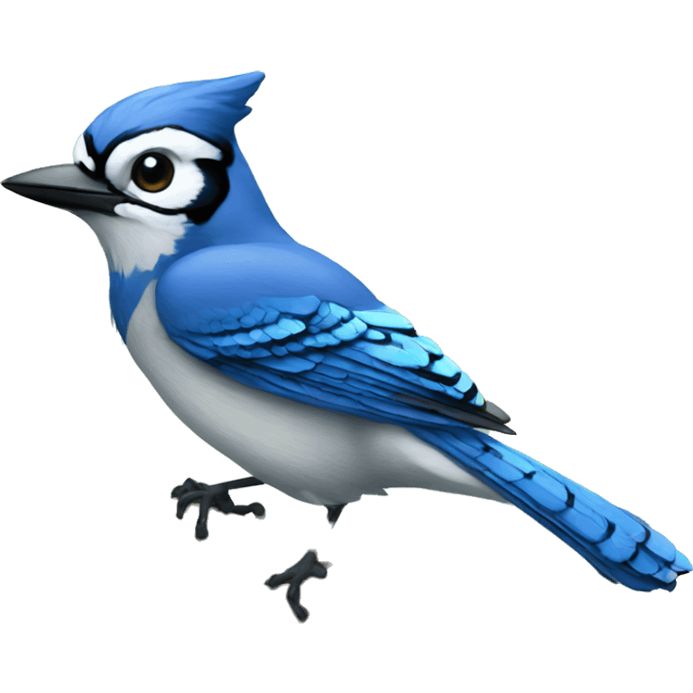 bluejay in a tree emoji