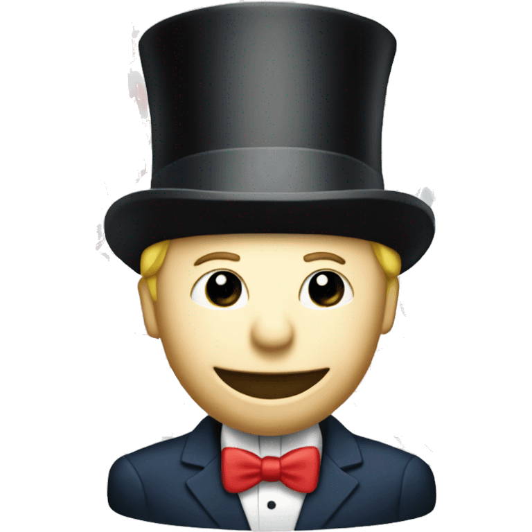 A person from Monopoly with a Norwegian flag on their top hat emoji