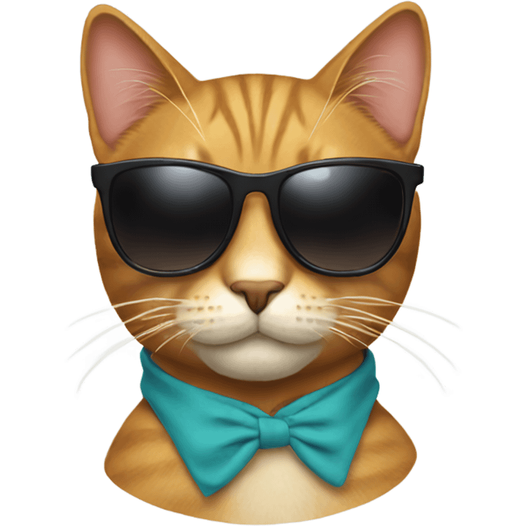 Cat with sunglasses emoji