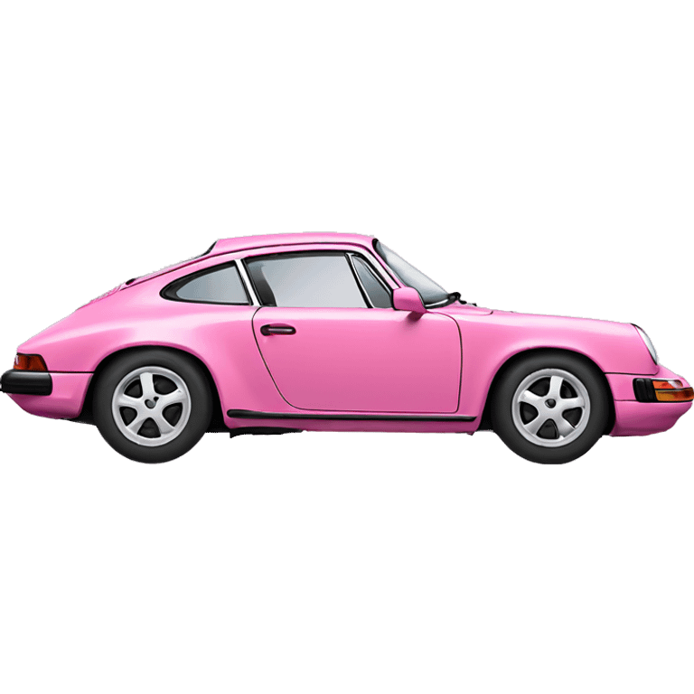 A pink Porsche  emoji