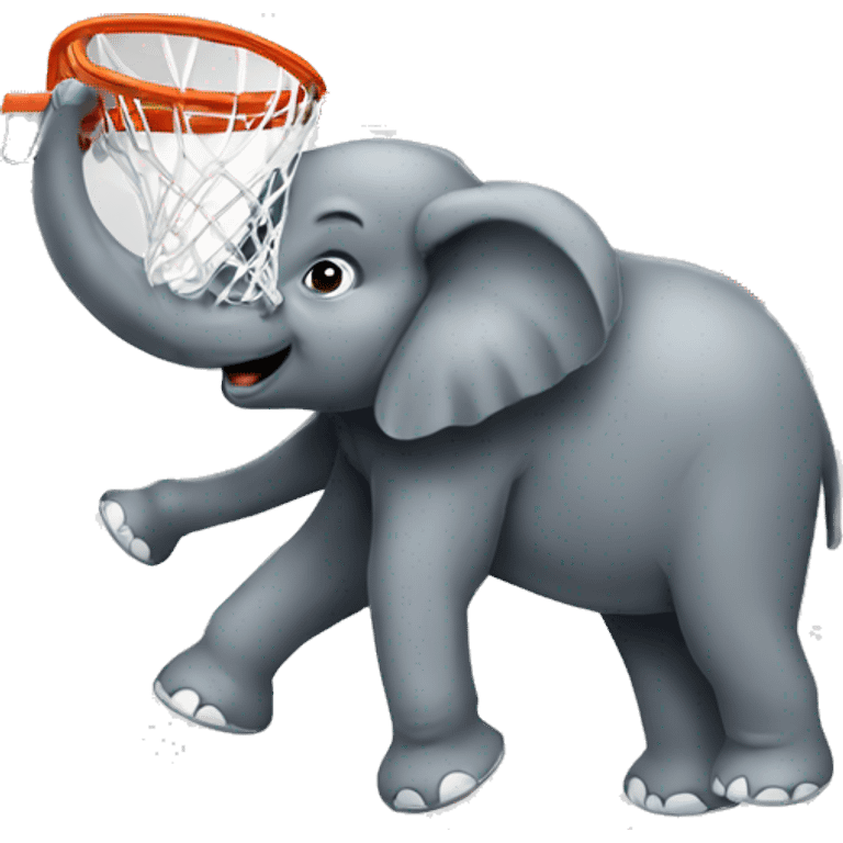 Dunk elephant emoji