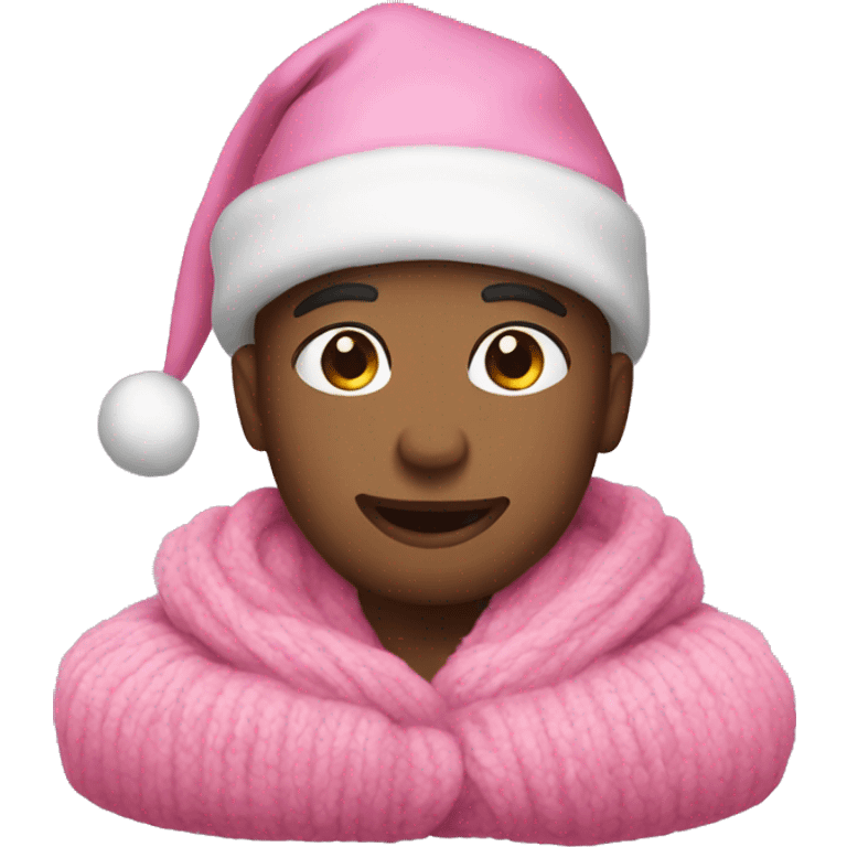 Pink cozy christmas  emoji