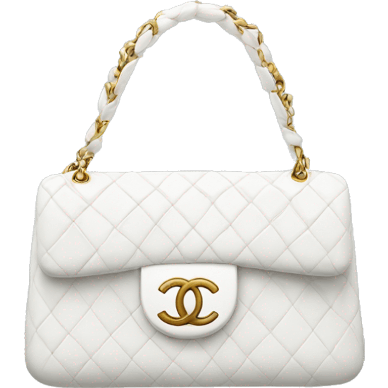 White Chanel bag emoji