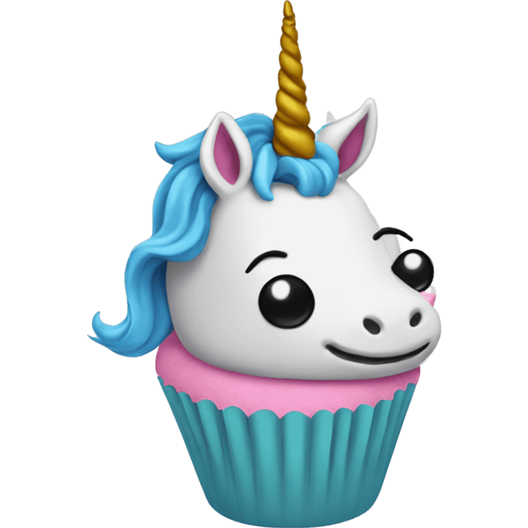 Unicorn cupcake  emoji