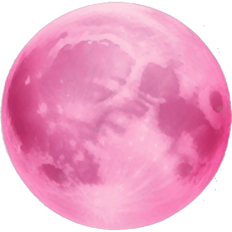 Pink moon emoji