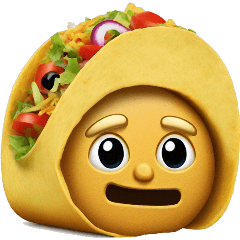 Donald trump as a taco emoji