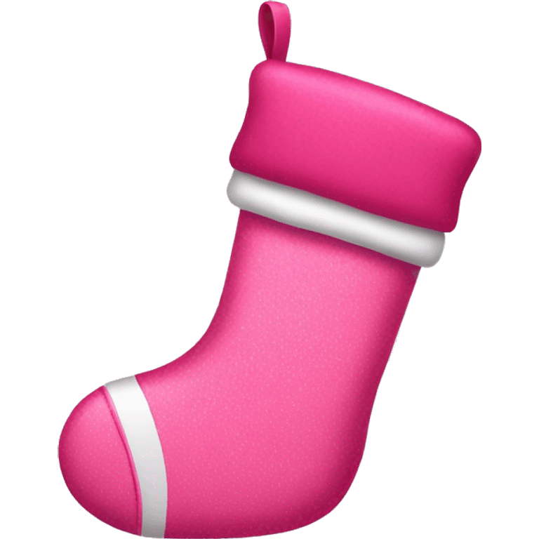 pink christmas stocking emoji