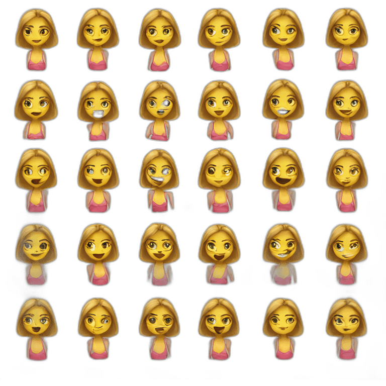 Bikini girls emoji