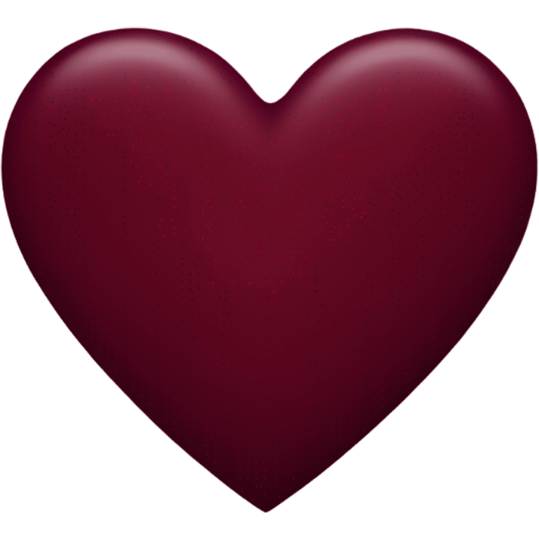 Burgundy heart emoji