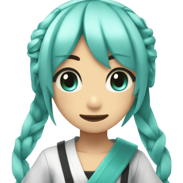 hastne miku original version with 01 on her left arm emoji