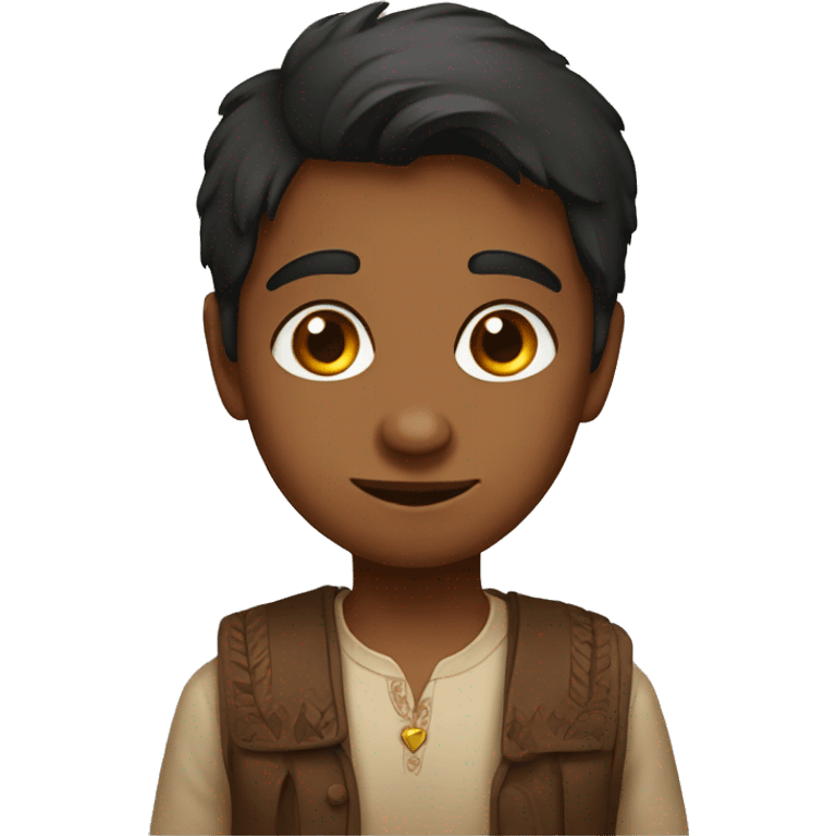 Indian boy who is obsessed with a girl emoji