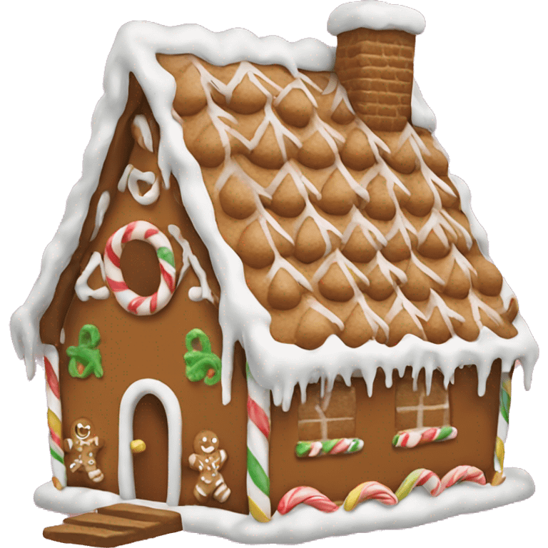 gingerbread house emoji