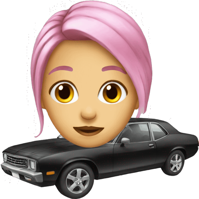 Girl car  emoji