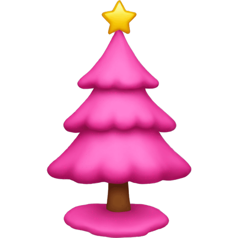 pink christmas tree emoji