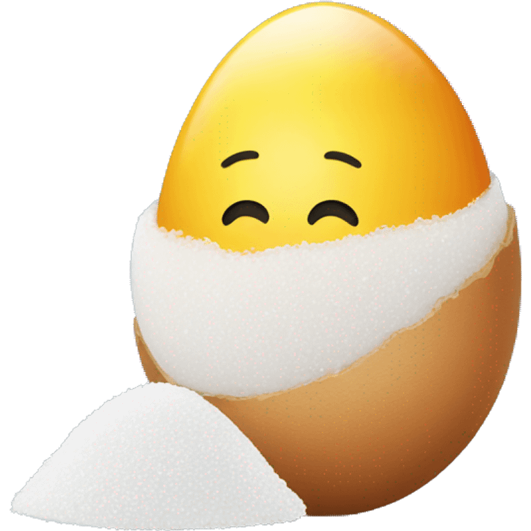 Egg with salt emoji