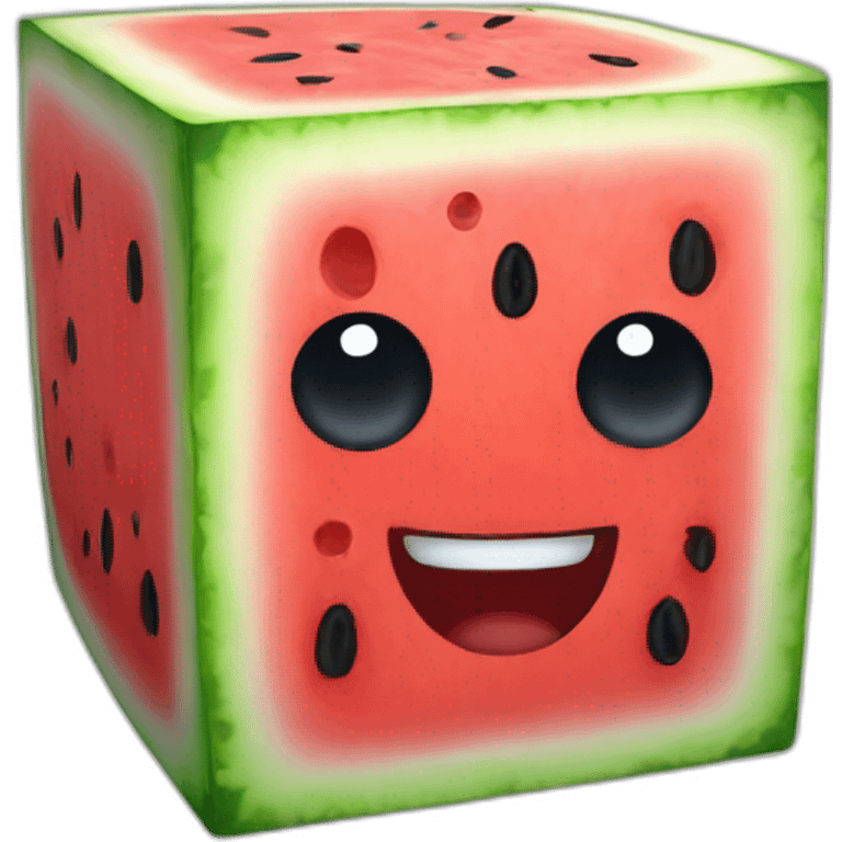 cube watermelon emoji