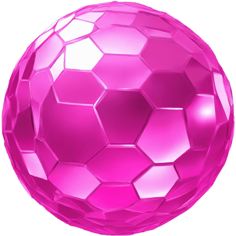 Pink disco ball emoji