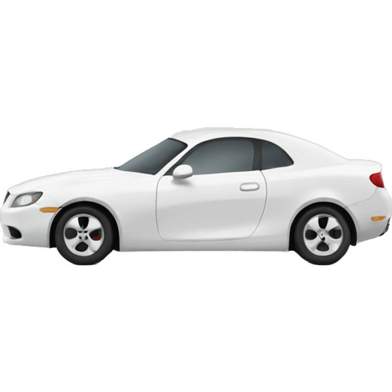 White car side view  emoji