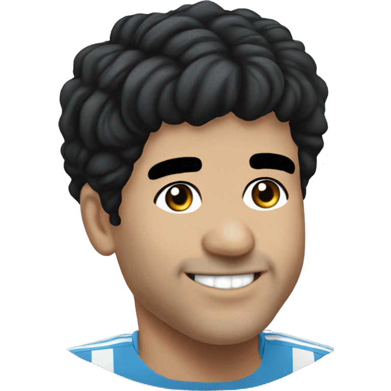 maradona argentina young smile emoji