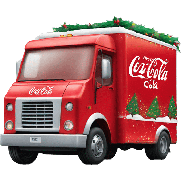 Coca Cola Christmas truck  emoji