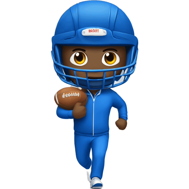 sport man in blue sport suit emoji