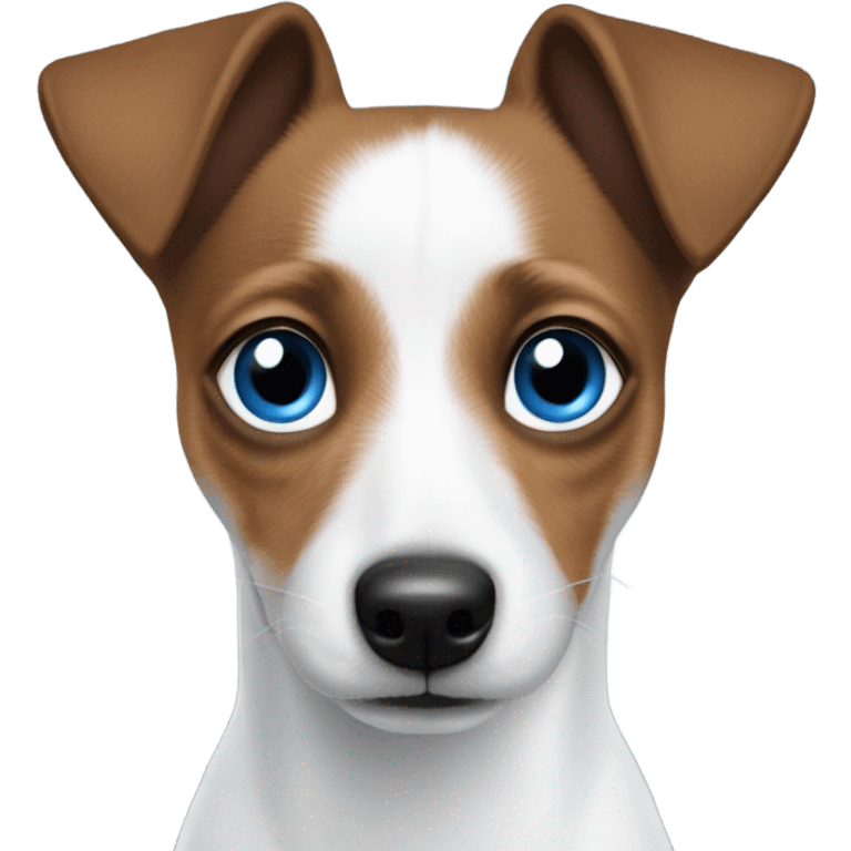 jack russel with two colour eyes one blue one brown emoji