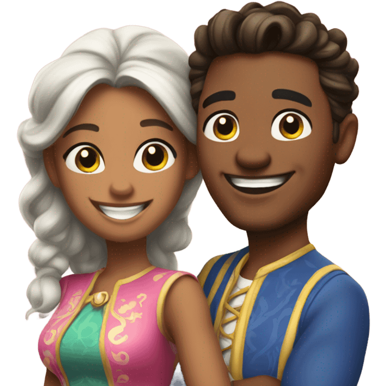 Couple in disney emoji