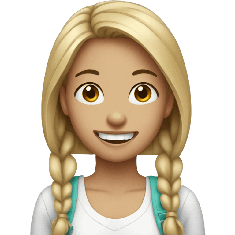 Girl with braces  emoji