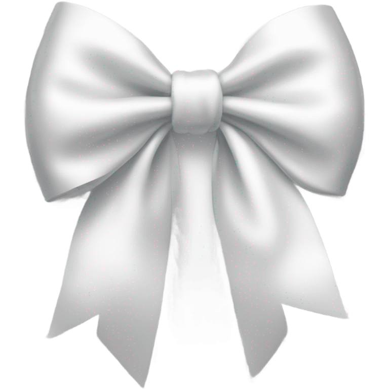 white satin bow emoji