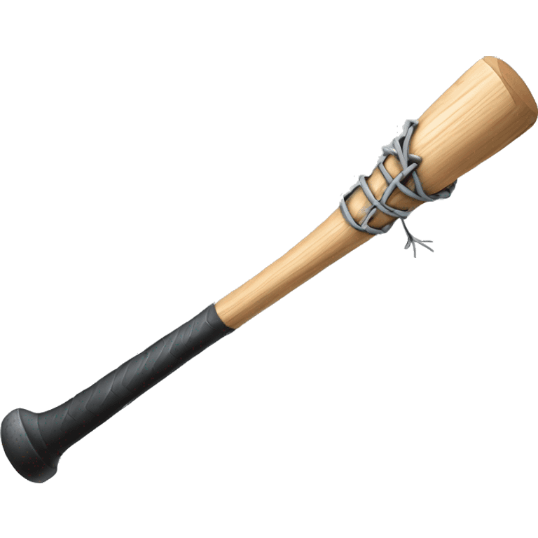 barbed wire wrapped around baseball bat emoji