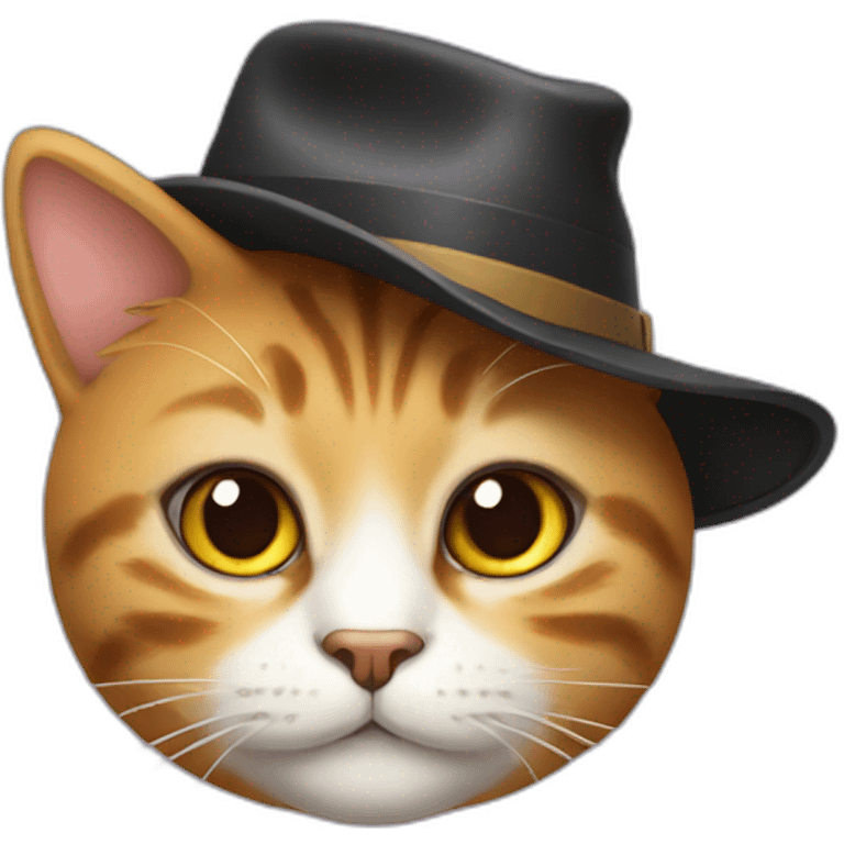 A cat with hat emoji