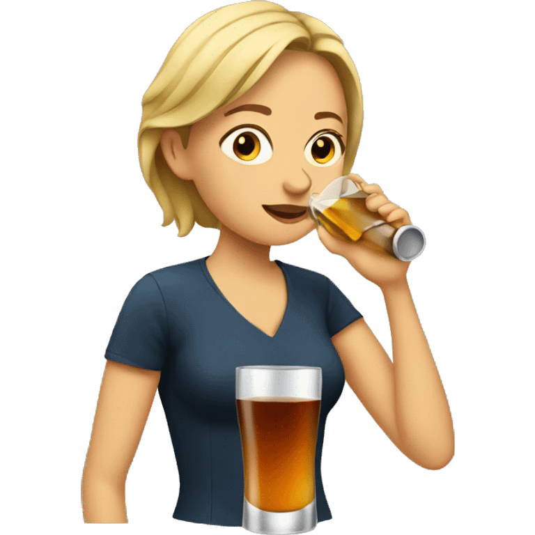 Women drinking liquor  emoji