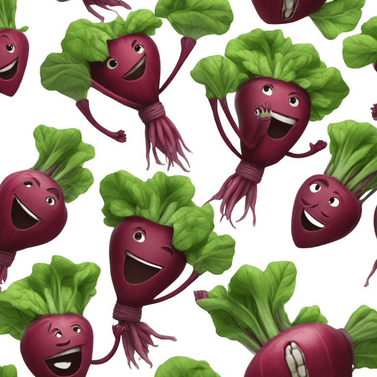 happy beetroot high five emoji