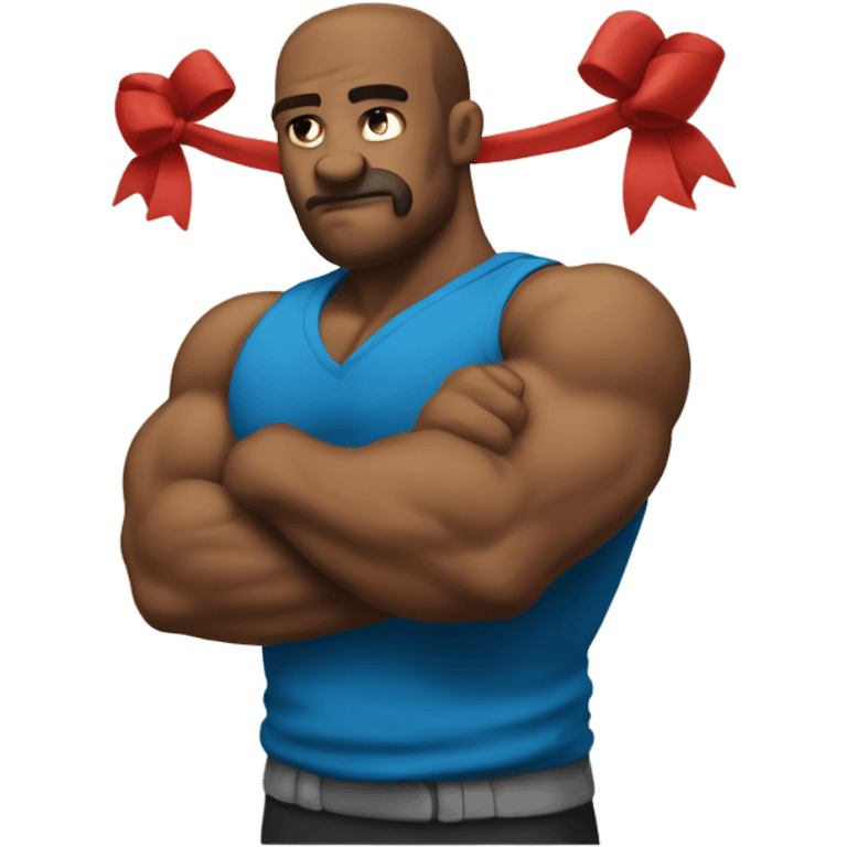 bicep tied with bow  emoji