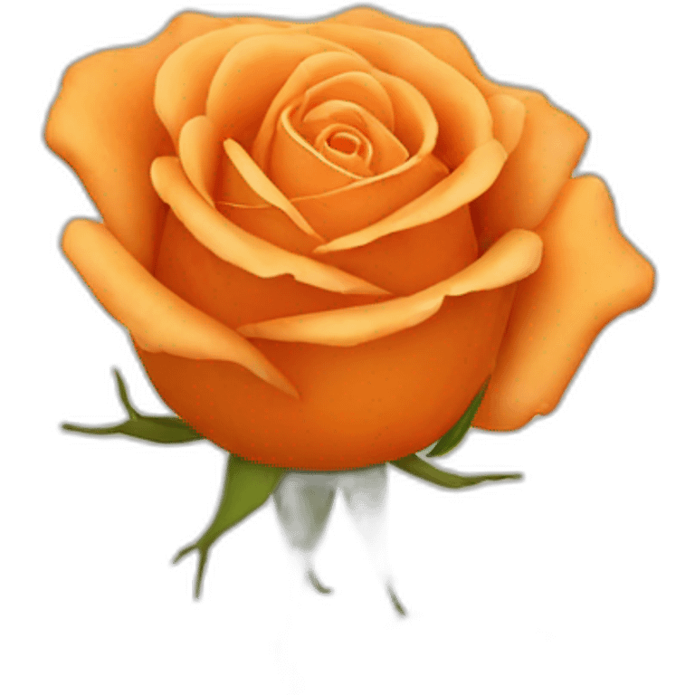 orange rose emoji