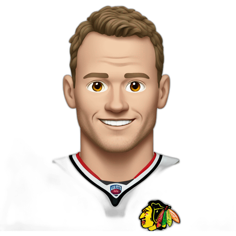 Jonathan Toews as rainbow beach bum emoji